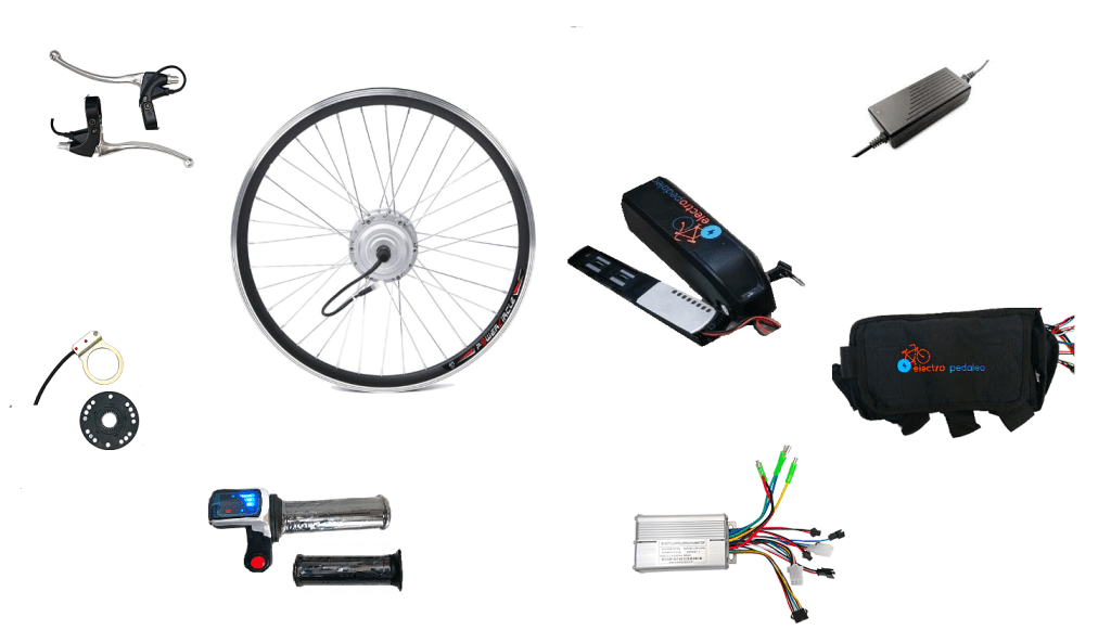 kit de bicicleta eléctrica con batería de litio 